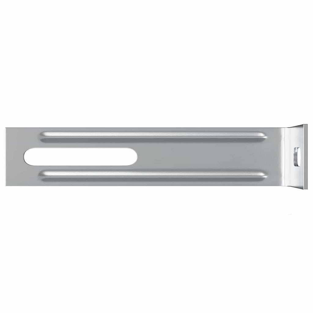 vidaXL Uchwyt antyprzewrócenia 12 pcs Srebrny 74,5 x 15 x 32 mm Żelazo