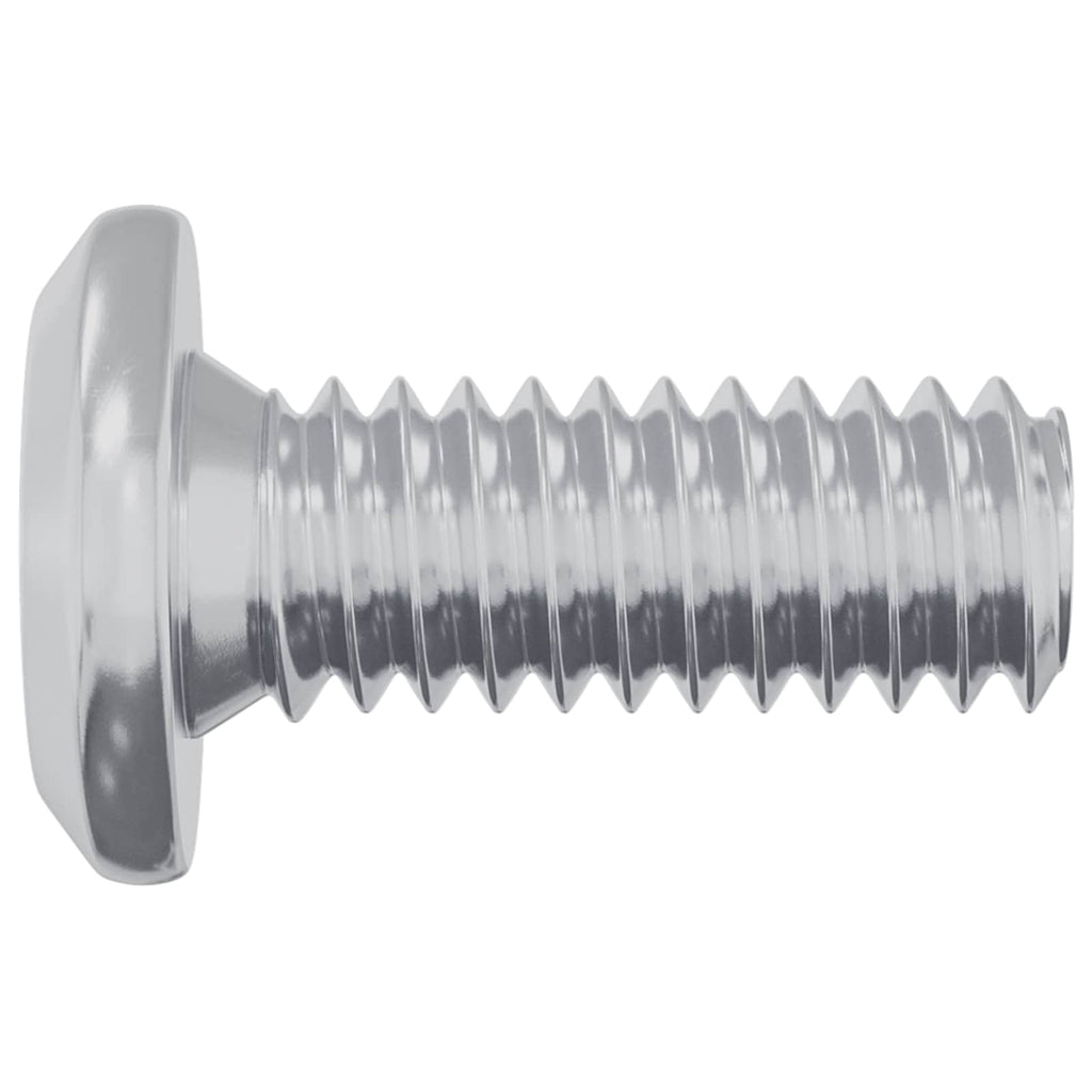 vidaXL Śruba z blokadą głowicy 12 pcs Srebrny M6 x 15 mm Stal