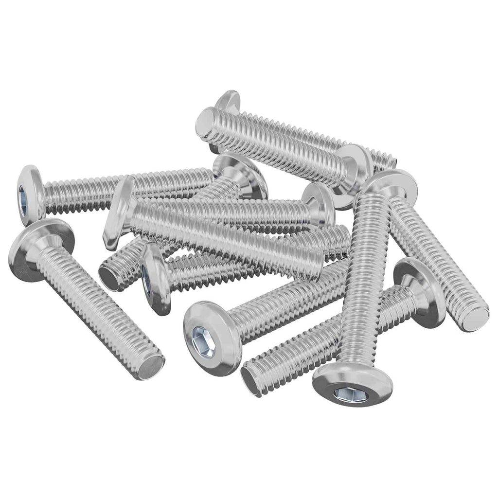 vidaXL Śruba z blokadą głowicy 2647 pcs Srebrny Stal