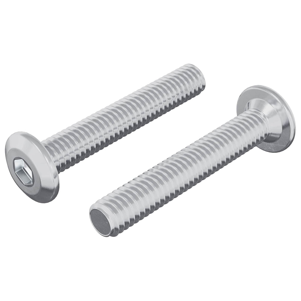 vidaXL Śruba z blokadą głowicy 2 pcs Srebrny M6 x 35 mm Stal