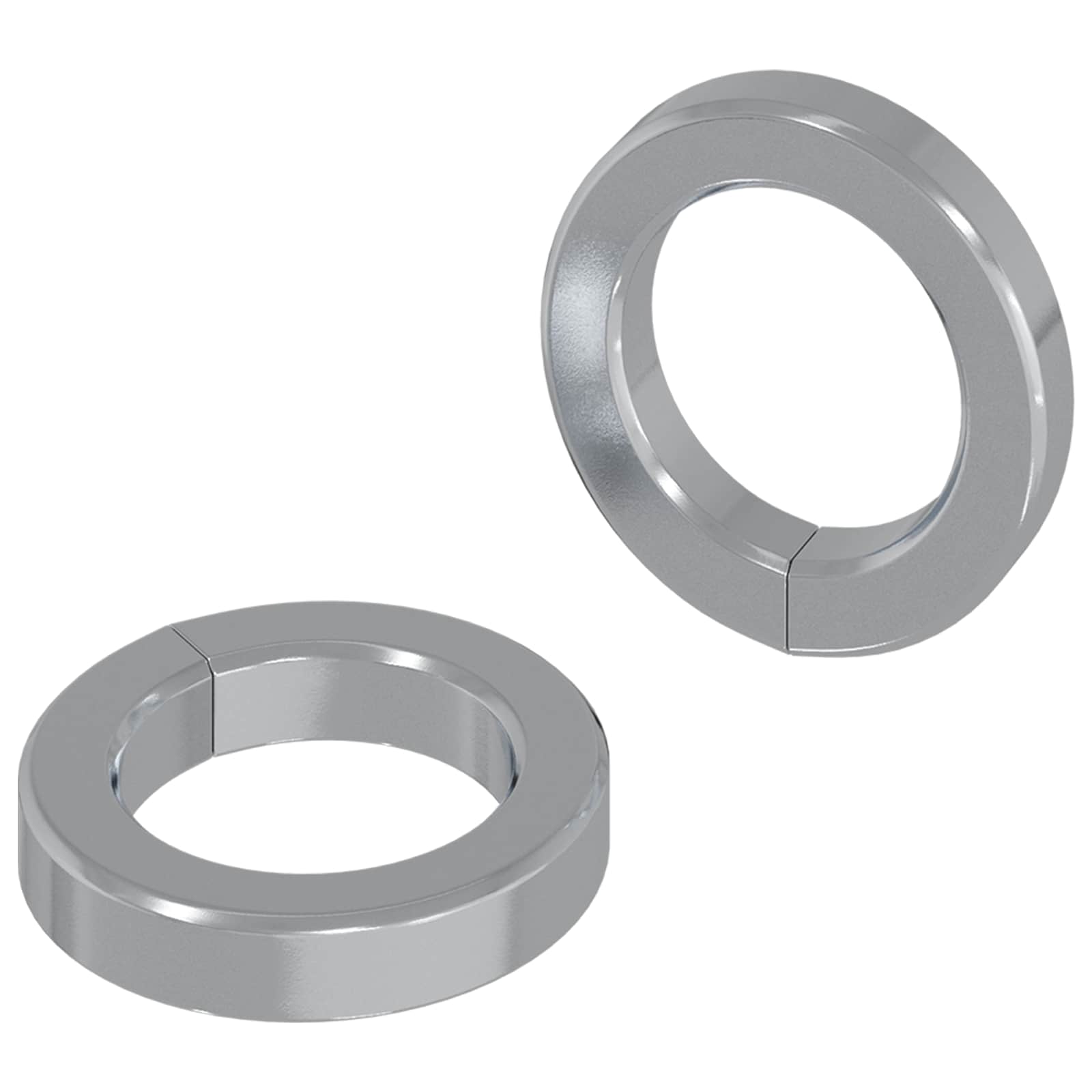 vidaXL Podkładka sprężynowa 2 pcs Biały 13 x 1 mm Żelazo