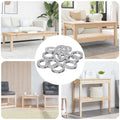 vidaXL Podkładka sprężynowa 12 pcs Biały 13 x 1 mm Żelazo