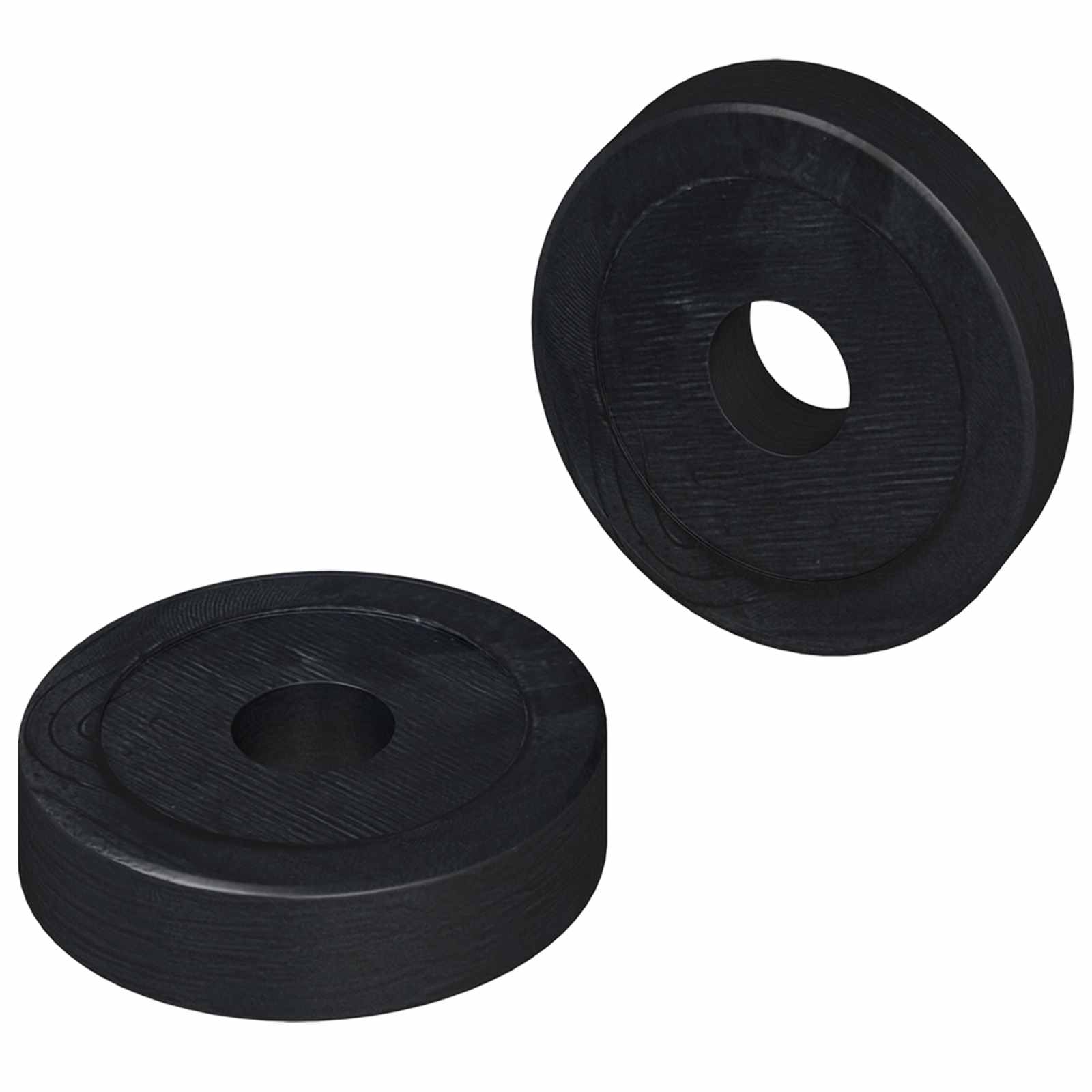 vidaXL odpowiedni do podkładki płaskiej 2 pcs Czarny ∅15 x 3 mm