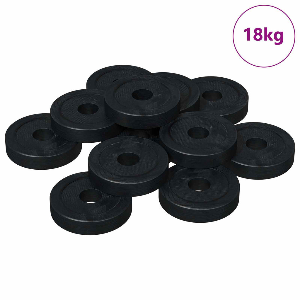 vidaXL odpowiedni do podkładki płaskiej 36000 pcs Czarny ∅15 x 3 mm