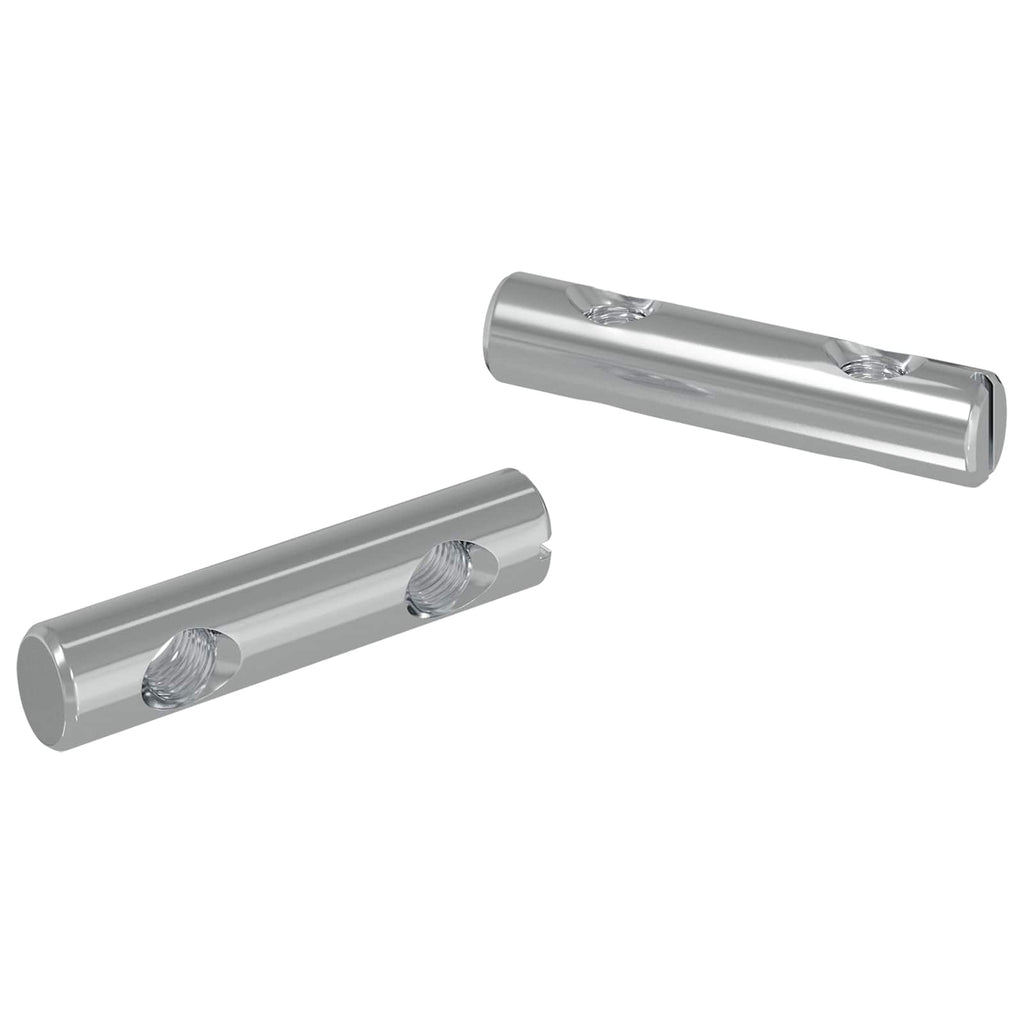 vidaXL Nakrętka 2 pcs Powlekana cynkiem 60 x 12 mm Żelazo