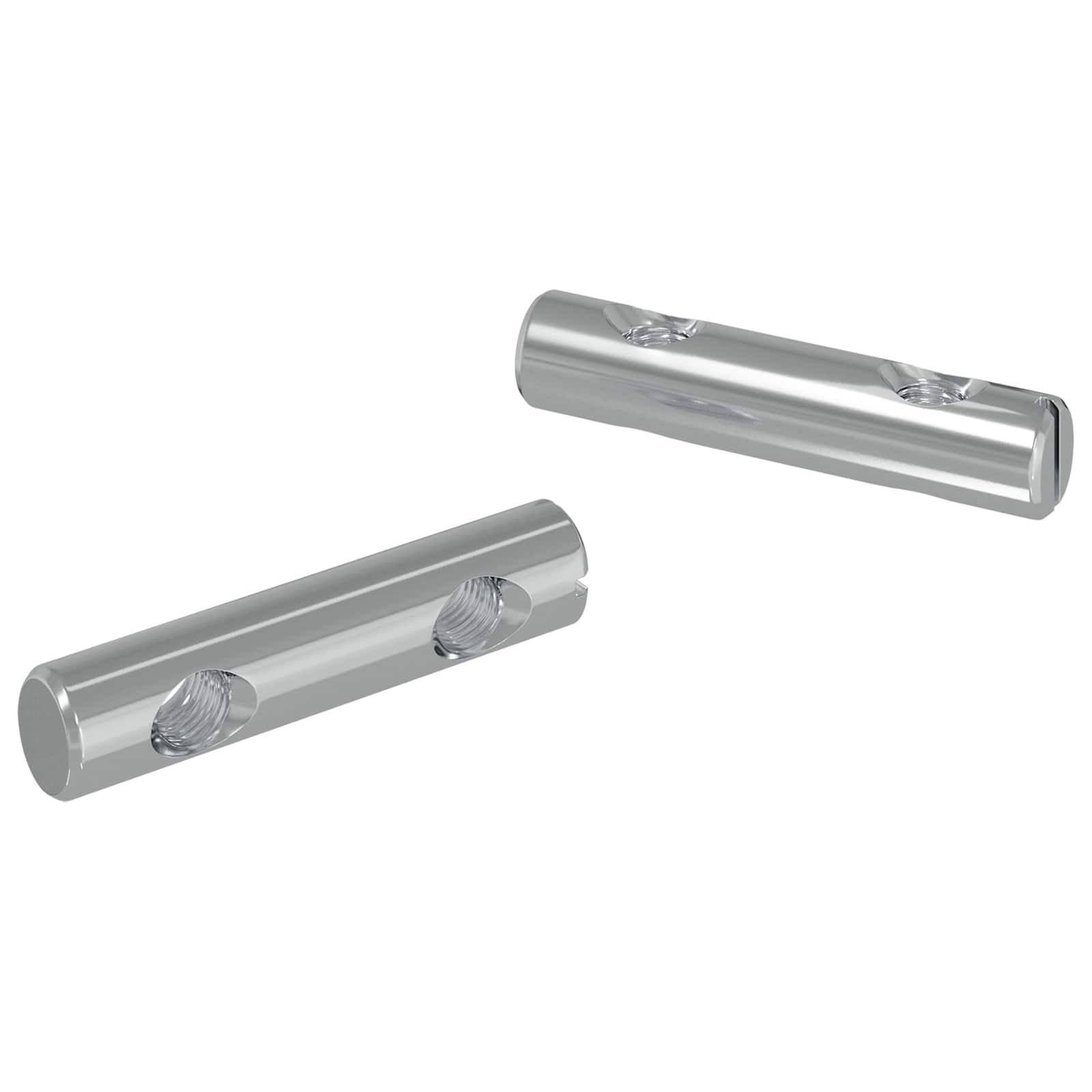 vidaXL Nakrętka 2 pcs Powlekana cynkiem 60 x 12 mm Żelazo