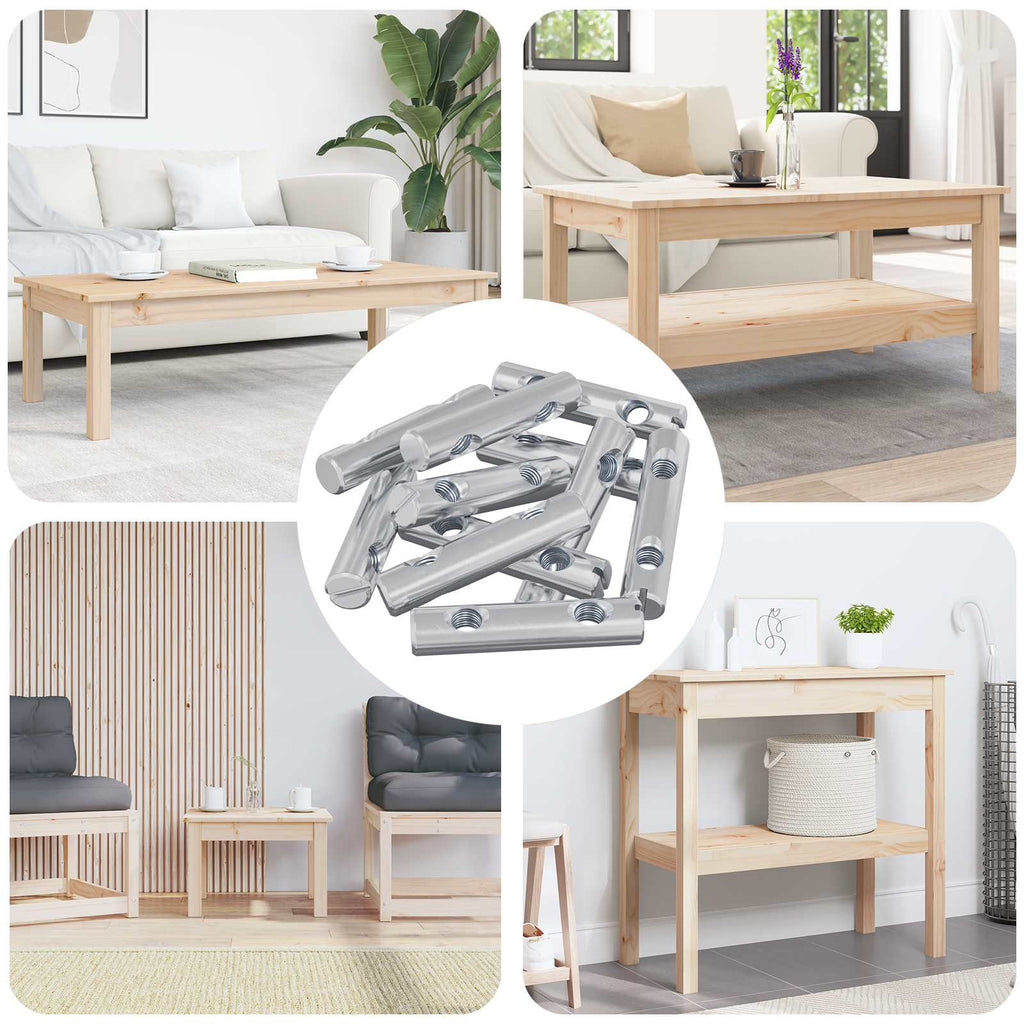 vidaXL Nakrętka 413 pcs Powlekana cynkiem 60 x 12 mm Żelazo