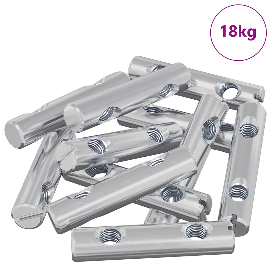 vidaXL Nakrętka 413 pcs Powlekana cynkiem 60 x 12 mm Żelazo