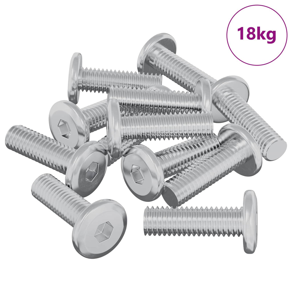vidaXL Śruba 1593 pcs Srebrny 8 x 25 mm Stal