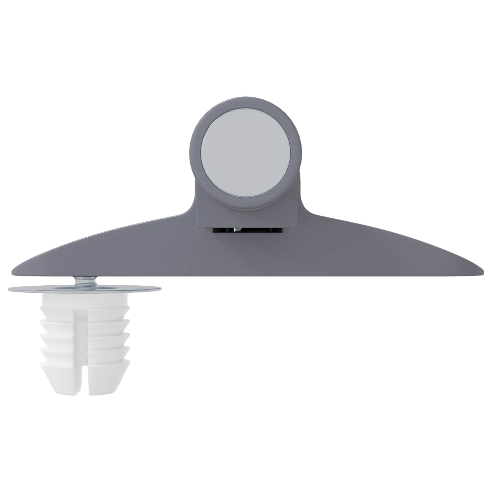 vidaXL Tłumik z miękkim zamknięciem 12 pcs Szary 125 x 47 x 15 mm PP