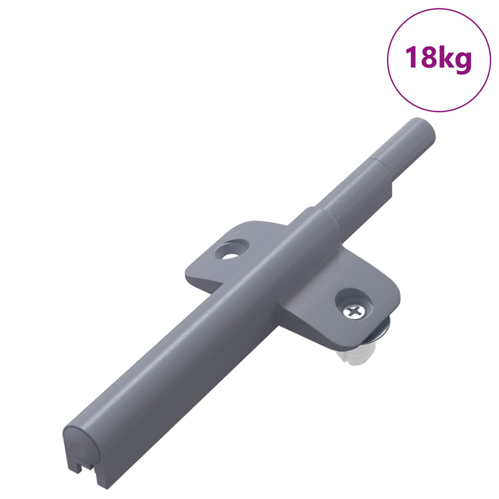 vidaXL Tłumik z miękkim zamknięciem 1161 pcs Szary 125 x 47 x 15 mm PP