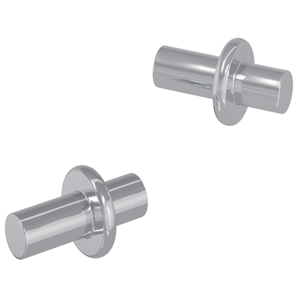 vidaXL Wieszak na półki 2 pcs Srebrny 8,6 x 8,6 x 14,6 mm Stal