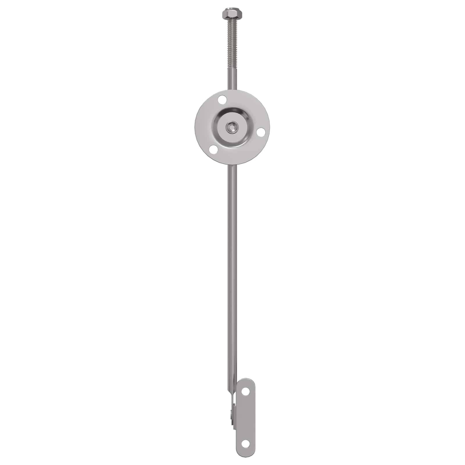 vidaXL Zawias z uchwytem 2 pcs Srebrny 190 mm Żelazo
