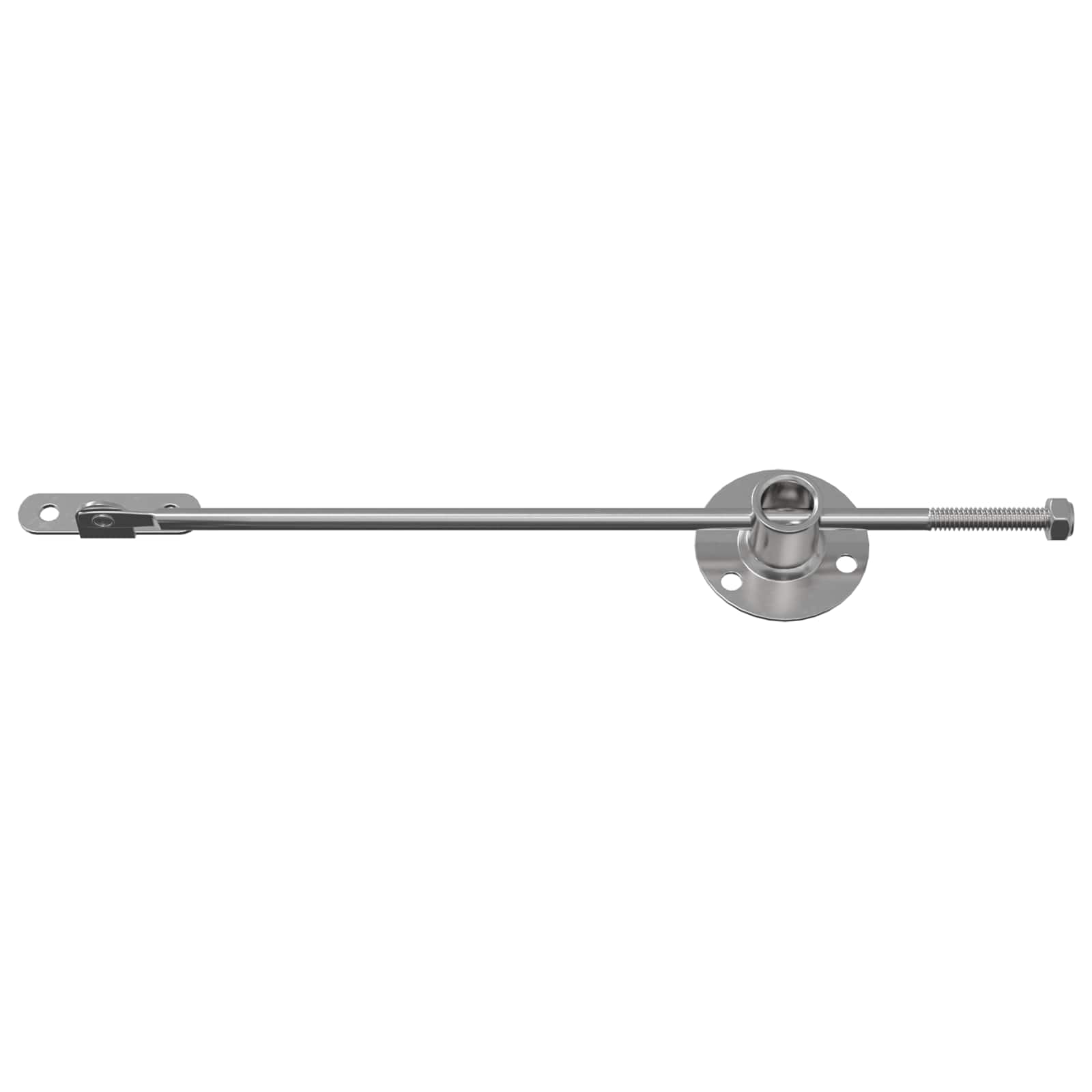 vidaXL Zawias z uchwytem 2 pcs Srebrny 190 mm Żelazo