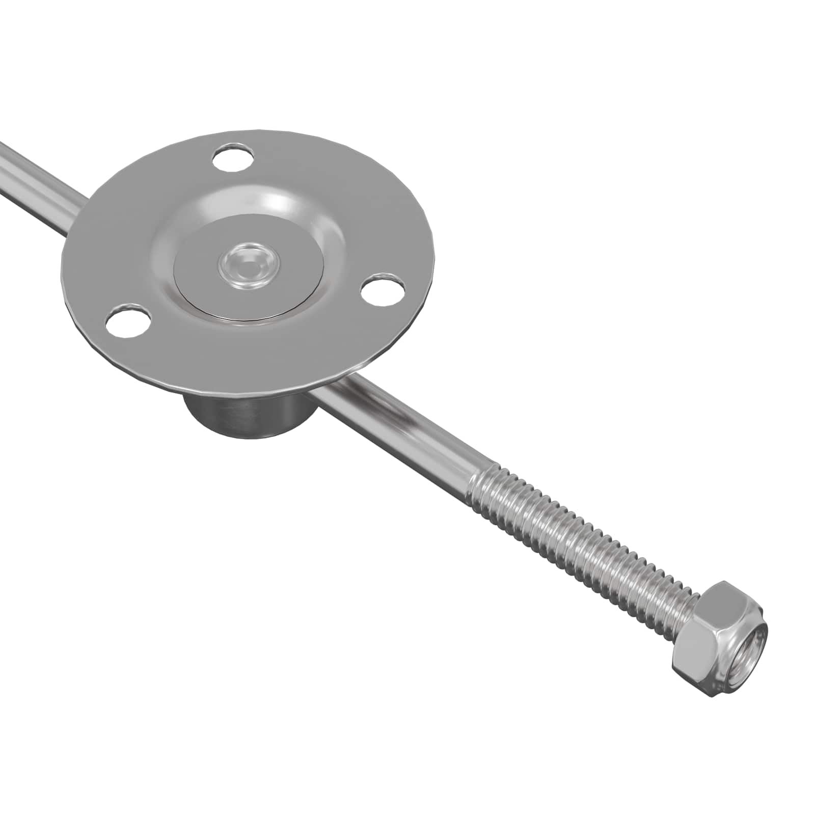 vidaXL Zawias z uchwytem 12 szt. Srebrny 190 mm Metal
