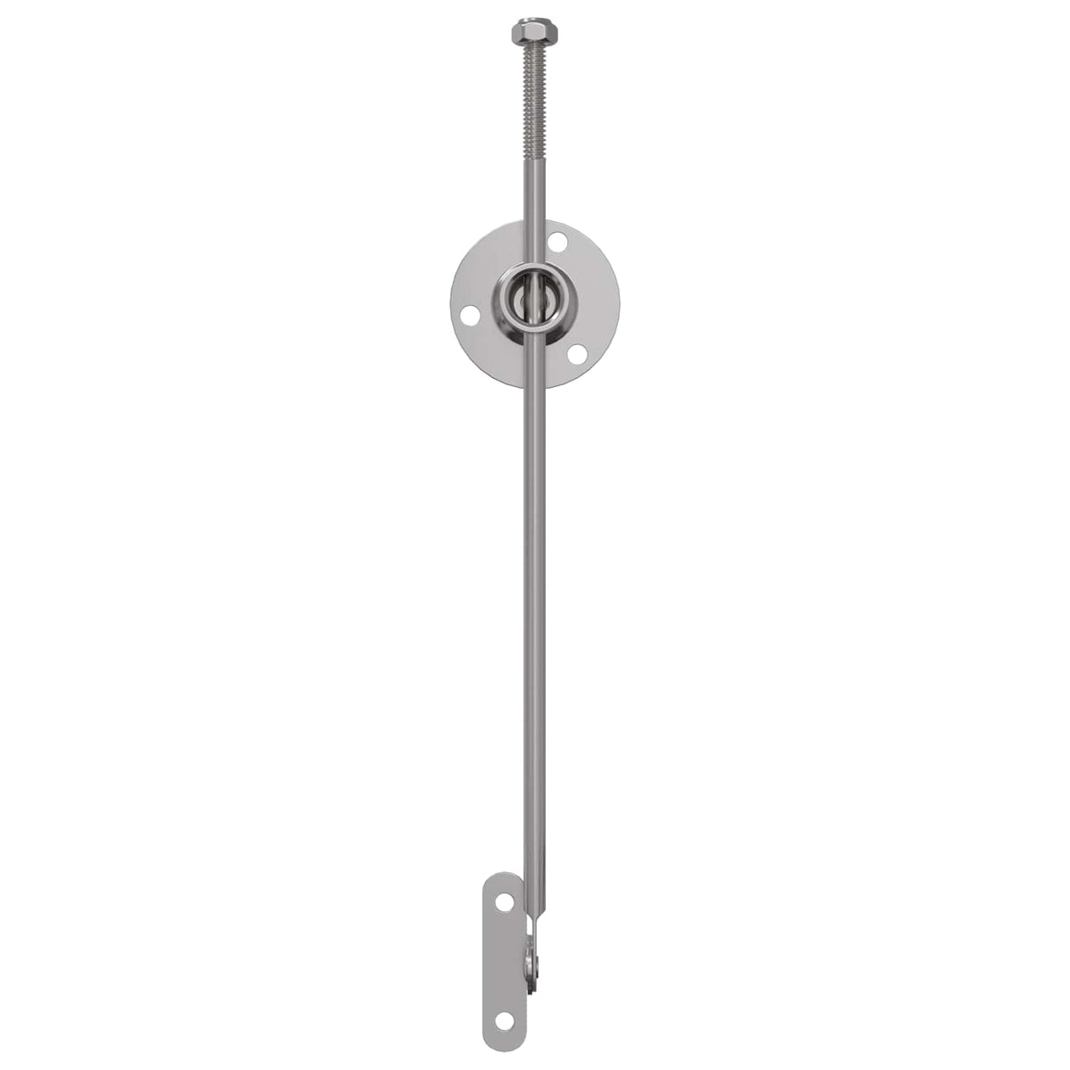 vidaXL Zawias z uchwytem 12 szt. Srebrny 190 mm Metal