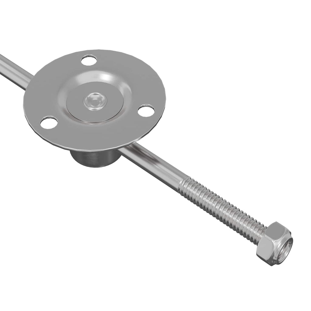 vidaXL Zawias z uchwytem 439 szt. Srebrny Metal