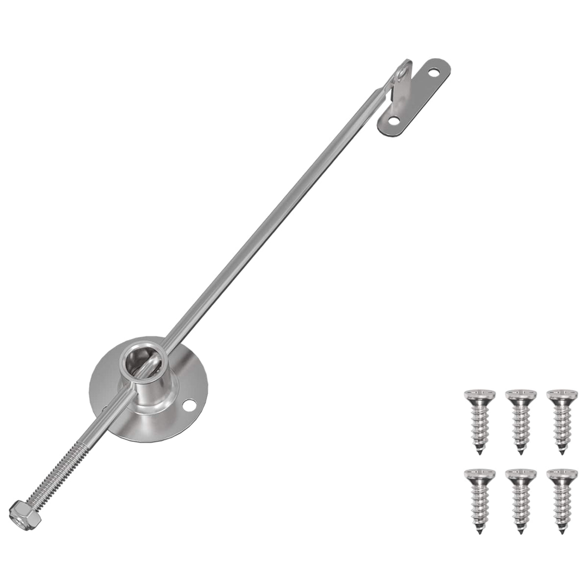 vidaXL Zawias z uchwytem 439 szt. Srebrny Metal