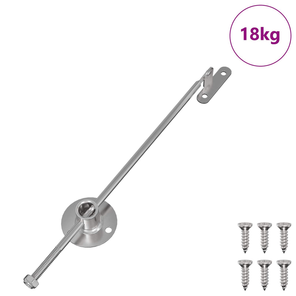 vidaXL Zawias z uchwytem 439 szt. Srebrny Metal
