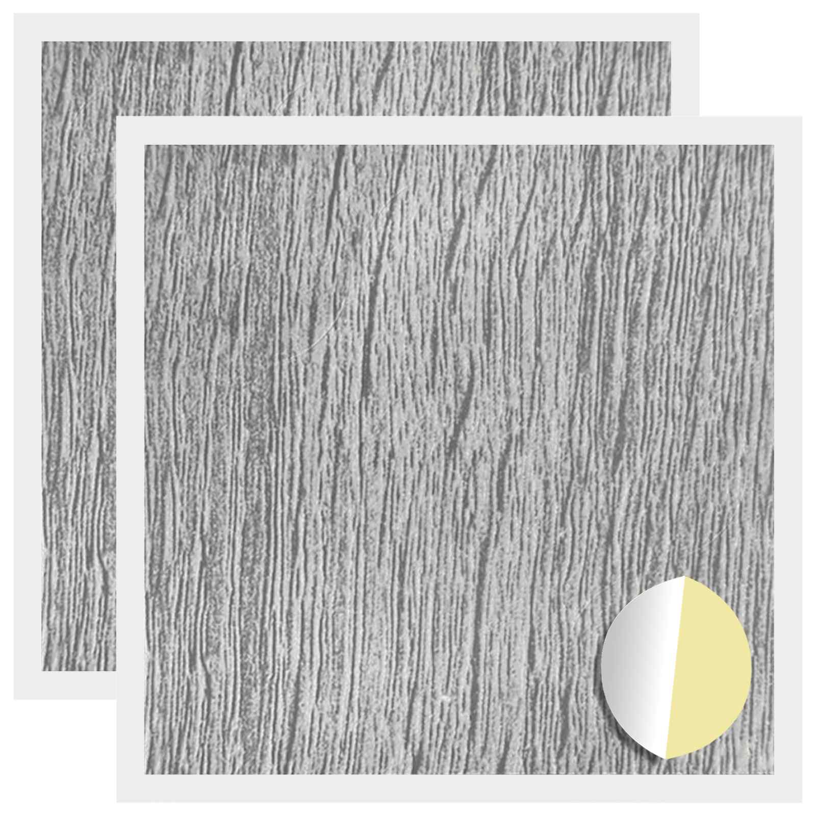 vidaXL Okładka Śrubowa Samoprzylepna 2 pcs Szary Sonoma Ø 20 x 0,5 mm