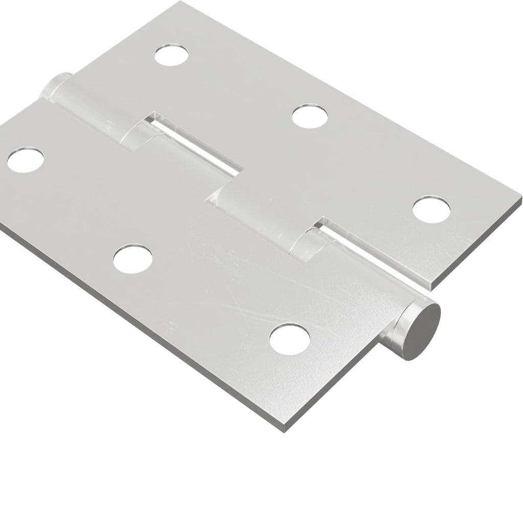 vidaXL Zawias 2 pcs Srebrny 50 x 38 x 1,3 mm Stal