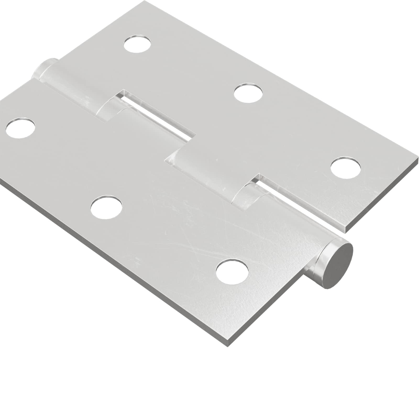 vidaXL Zawias 2 pcs Srebrny 50 x 38 x 1,3 mm Stal