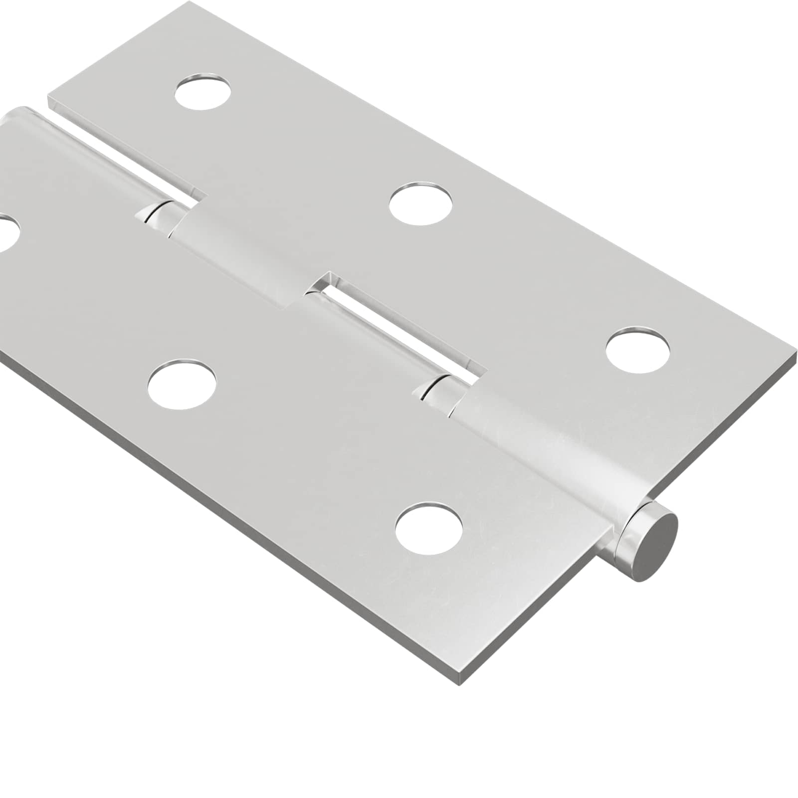 vidaXL Zawias Gładki 12 pcs Srebrny 58 x 35 x 1 mm Stal