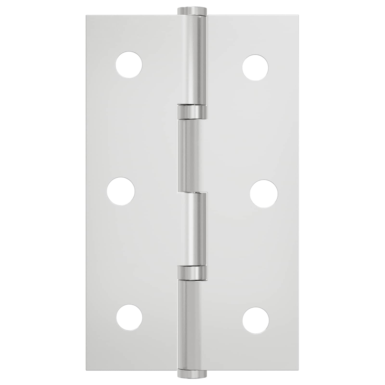 vidaXL Zawias Gładki 12 pcs Srebrny 58 x 35 x 1 mm Stal