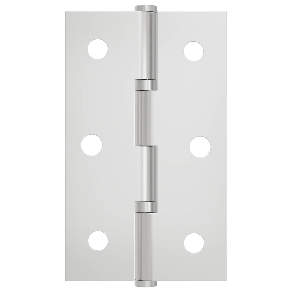 vidaXL Zawias Gładki 899 pcs Srebrny 58 x 35 x 1 mm Stal
