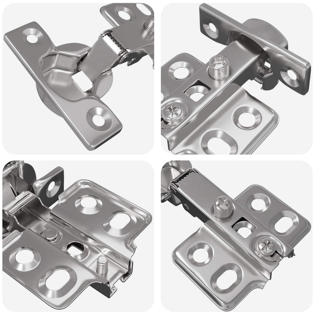 vidaXL Zawias 2 pcs Nikiel 85 x 52,5 x 9,5 mm Żelazo