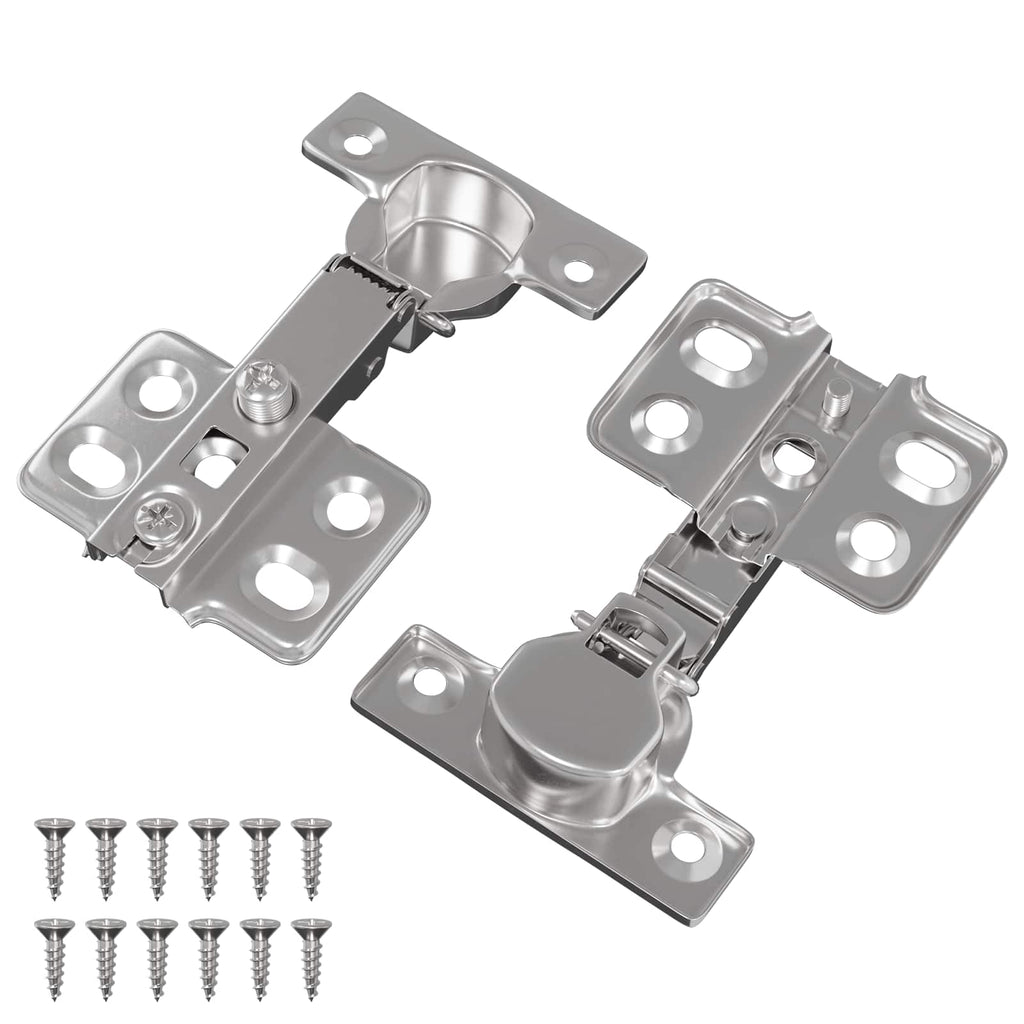 vidaXL Zawias 2 pcs Nikiel 85 x 52,5 x 9,5 mm Żelazo