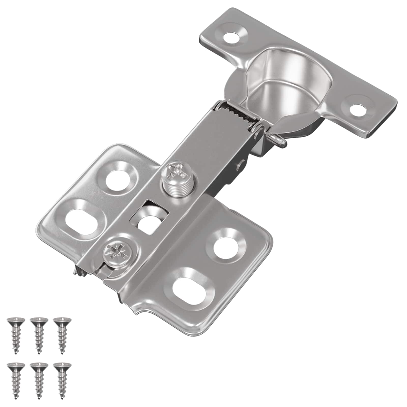 vidaXL Zawias 12 pcs Nikiel 85 x 52,5 x 9,5 mm Żelazo