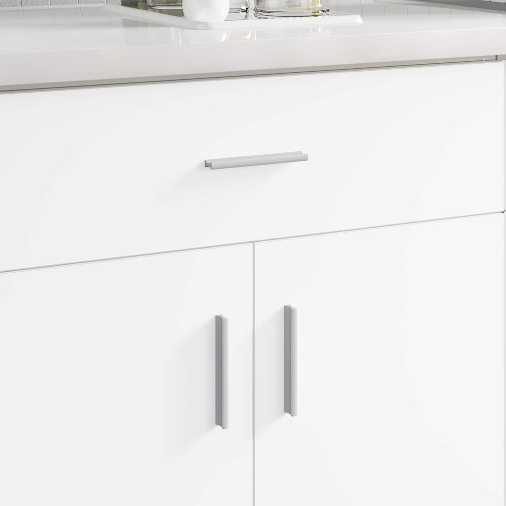 vidaXL Uchwyt Gładki 828 pcs Srebrny 105.7 x 7.4 x 15.5 mm Aluminium