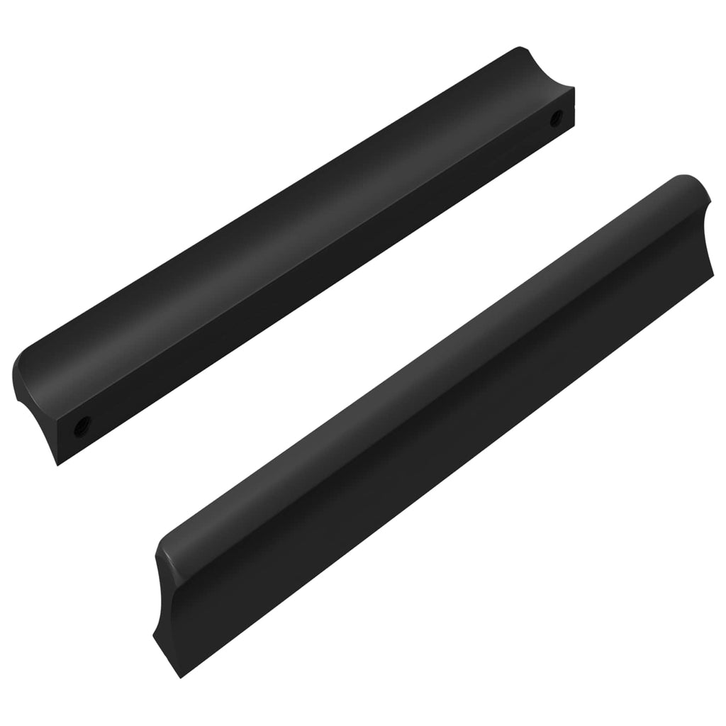 vidaXL Uchwyt 2 pcs Czarny 106 x 7,4 x 15,5 mm Aluminium