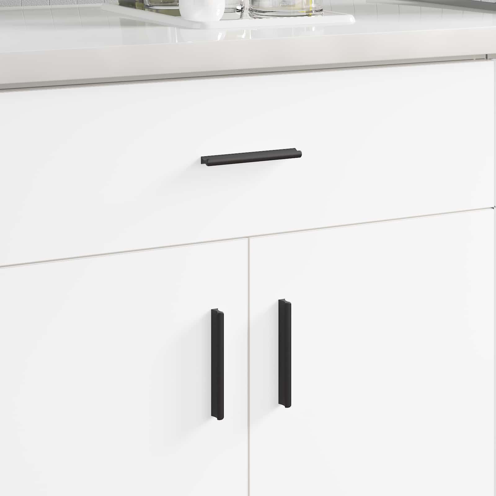 vidaXL Uchwyt 973 pcs Czarny 106 x 7,4 x 15,5 mm Aluminium