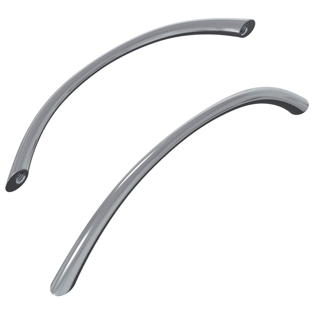vidaXL Uchwyt 2 szt. Srebrny 107 x 3.6 x 23 mm Stal nierdzewna