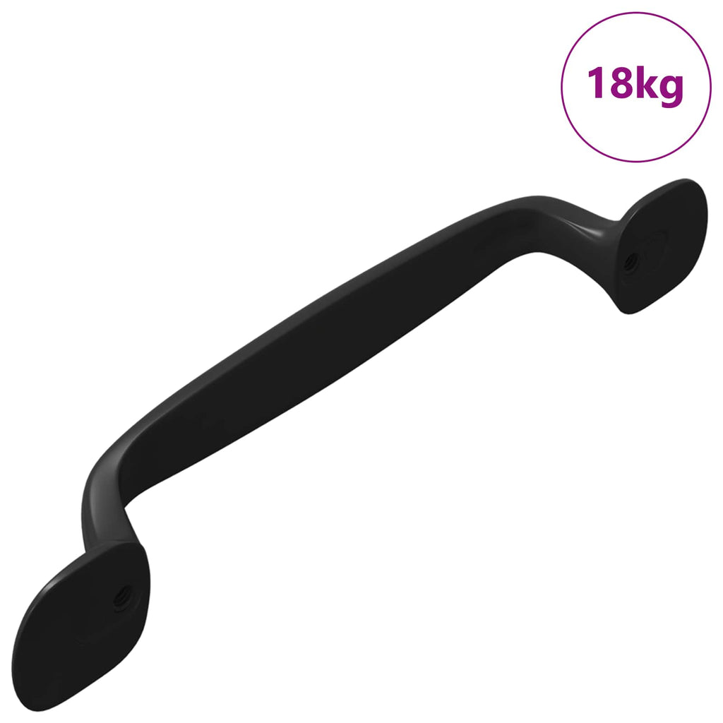 vidaXL Uchwyt meblowy 250 pcs Czarny 130 x 19,4 x 22,3 mm Aluminium