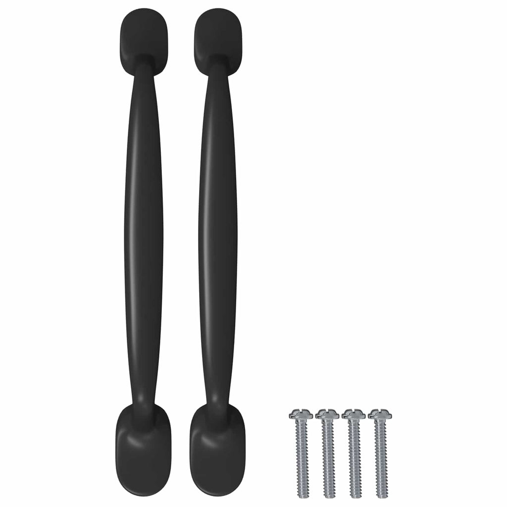 vidaXL Uchwyt meblowy 250 pcs Czarny 130 x 19,4 x 22,3 mm Aluminium