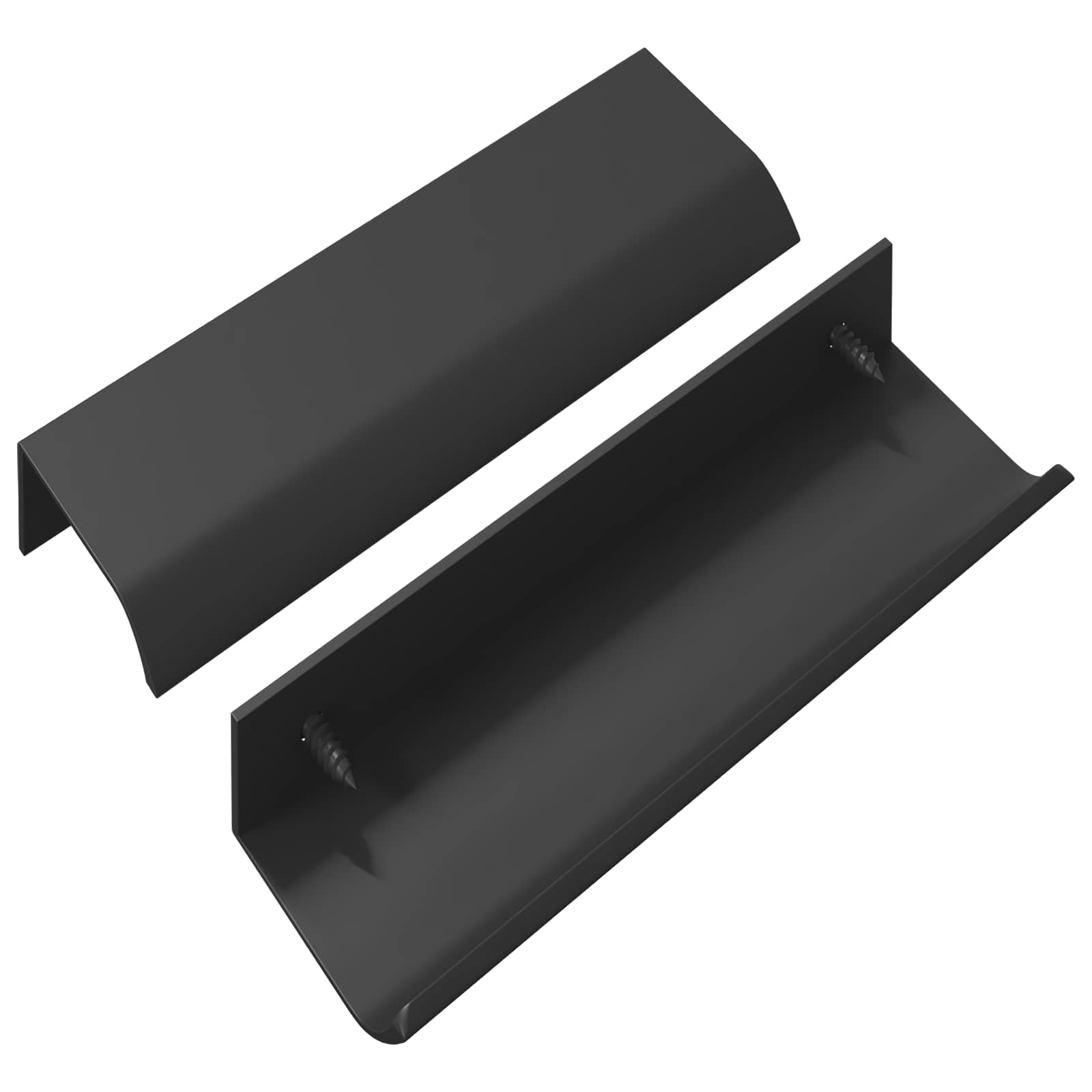 vidaXL Uchwyt 2 pcs Czarny 120 x 39.6 x 17 mm Aluminium