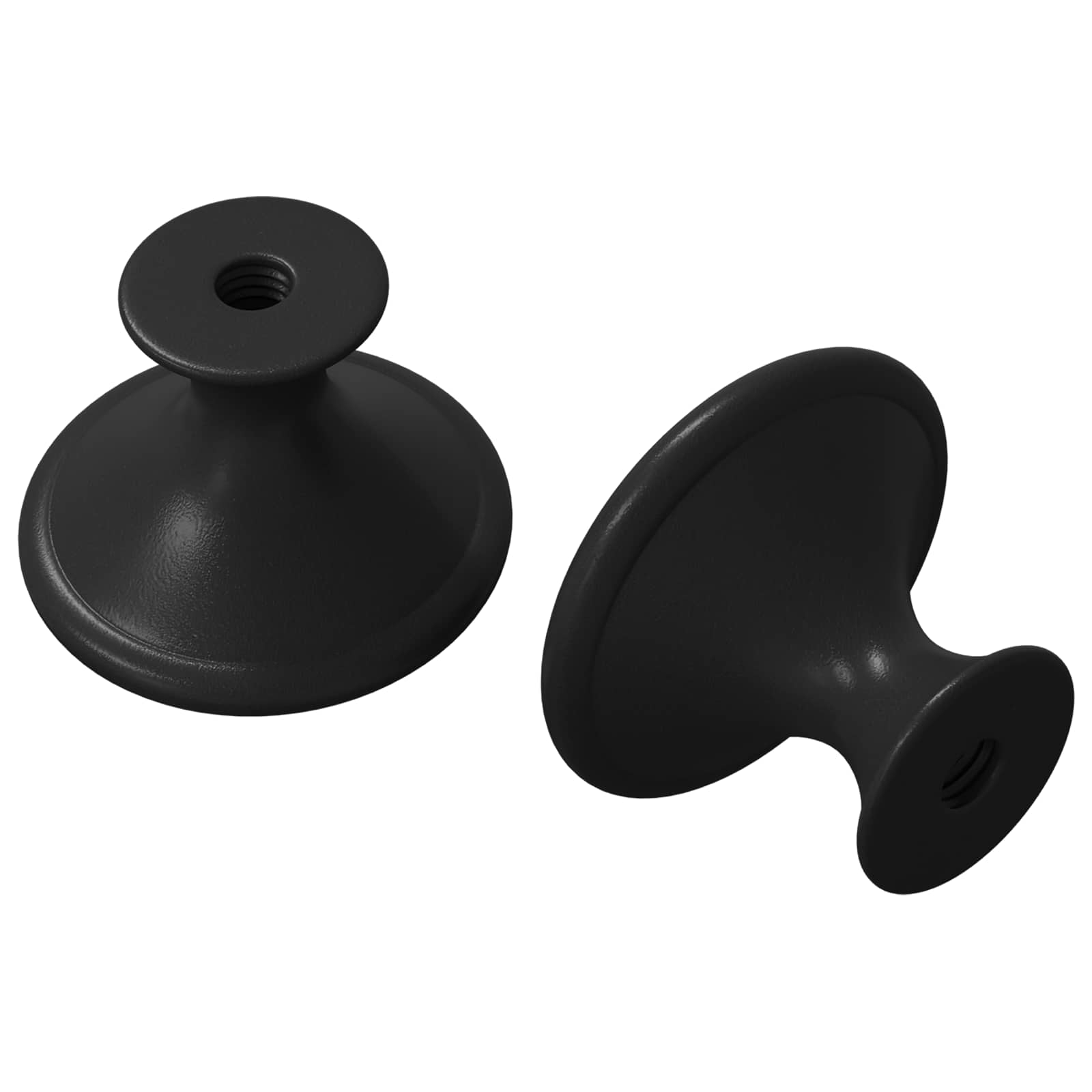 vidaXL Uchwyt 2 pcs Czarny Ø30 mm Aluminium