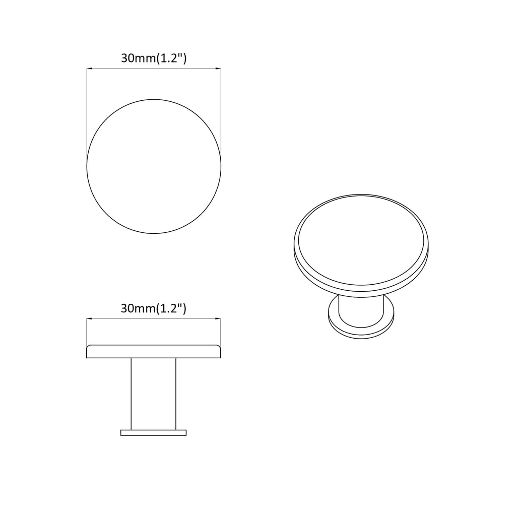 vidaXL Uchwyt 2 pcs Czarny Ø30 mm Aluminium