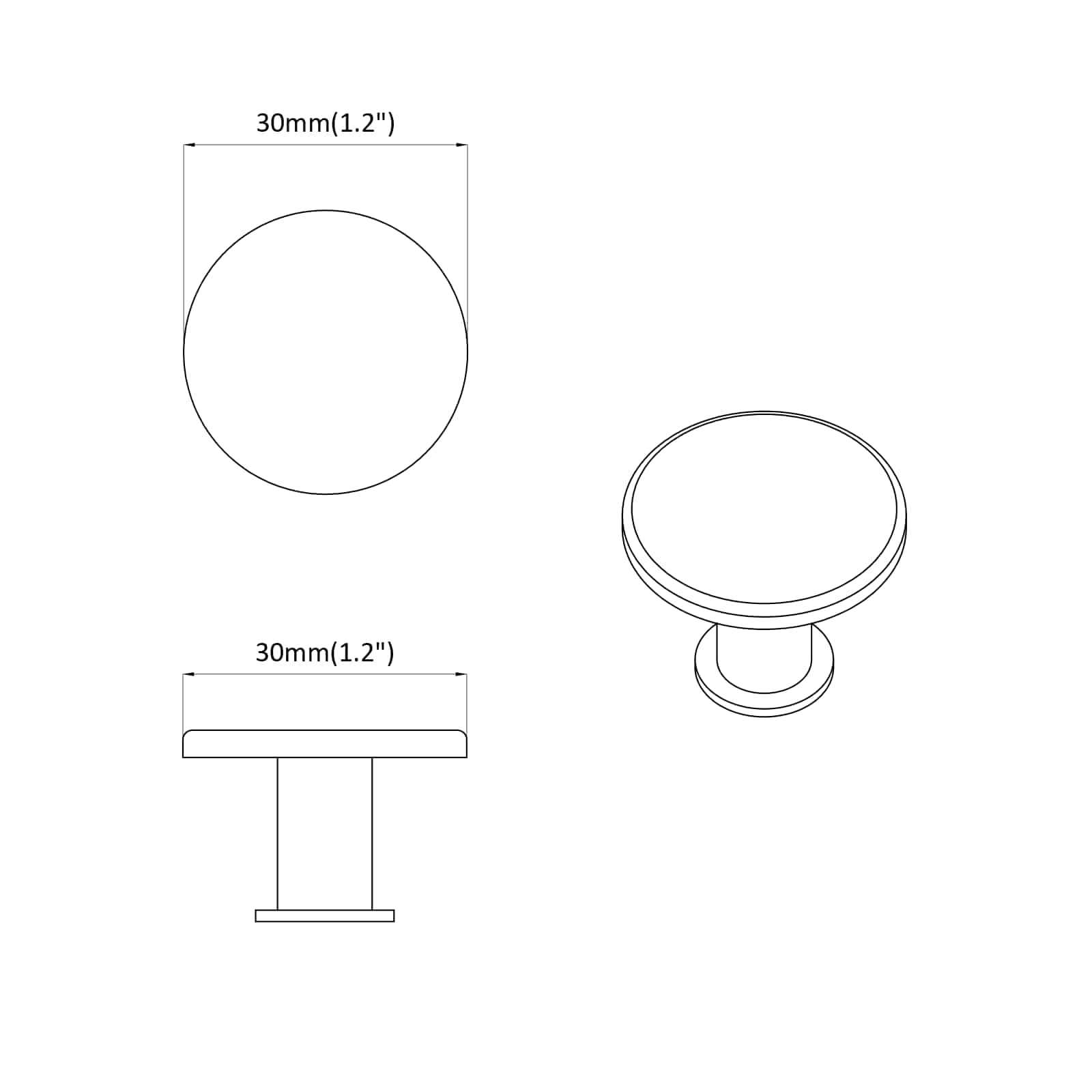 vidaXL Uchwyt 2 pcs Czarny Ø30 mm Aluminium