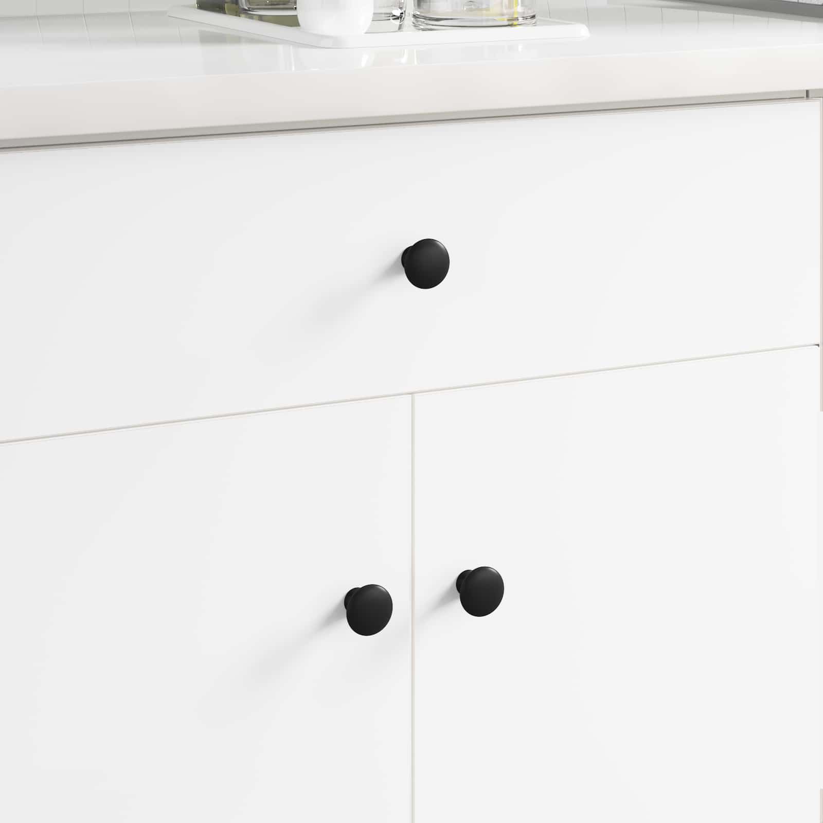 vidaXL Uchwyt 1461 pcs Czarny Ø30 mm Aluminium