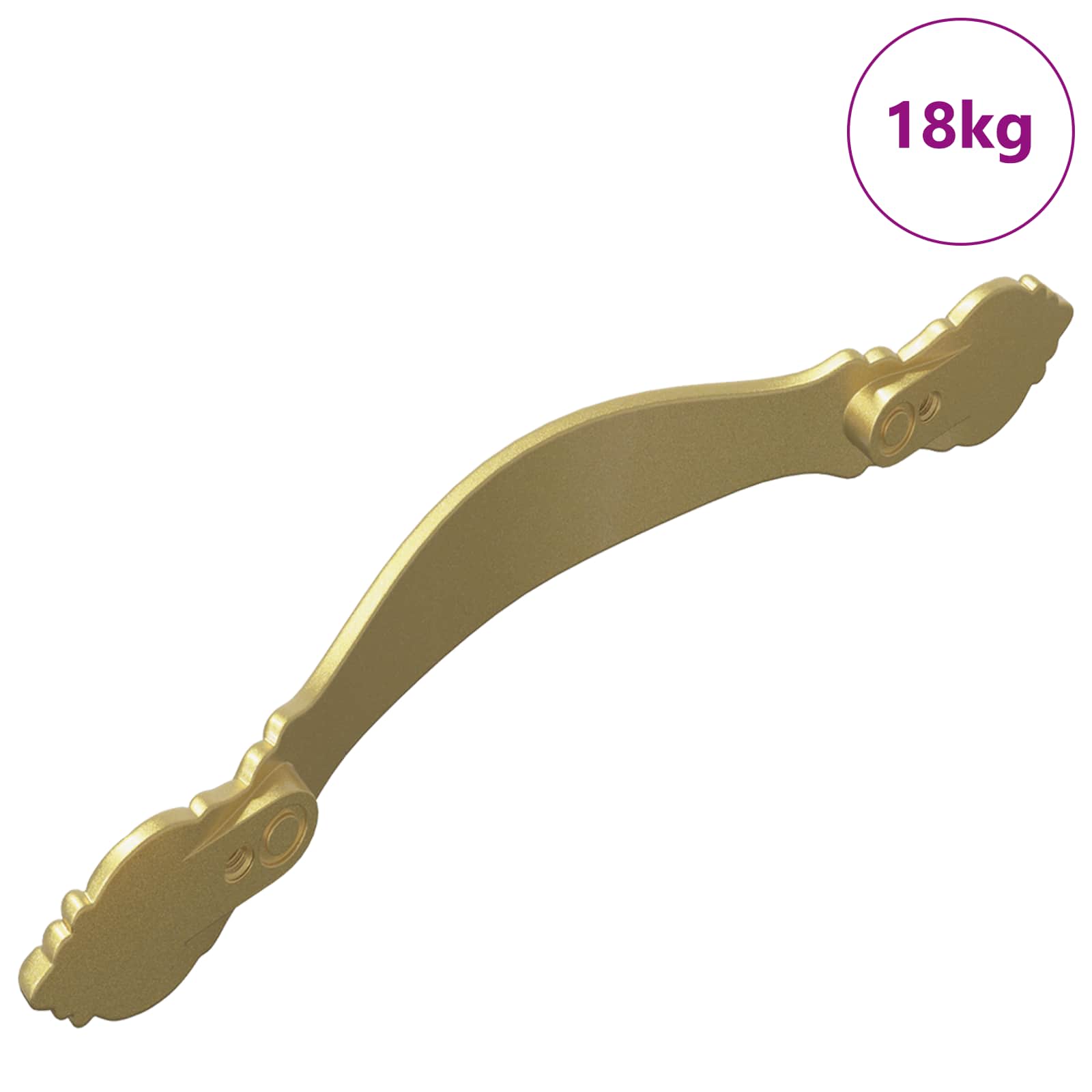 vidaXL Uchwyt 923 pcs złoty Stop cynku