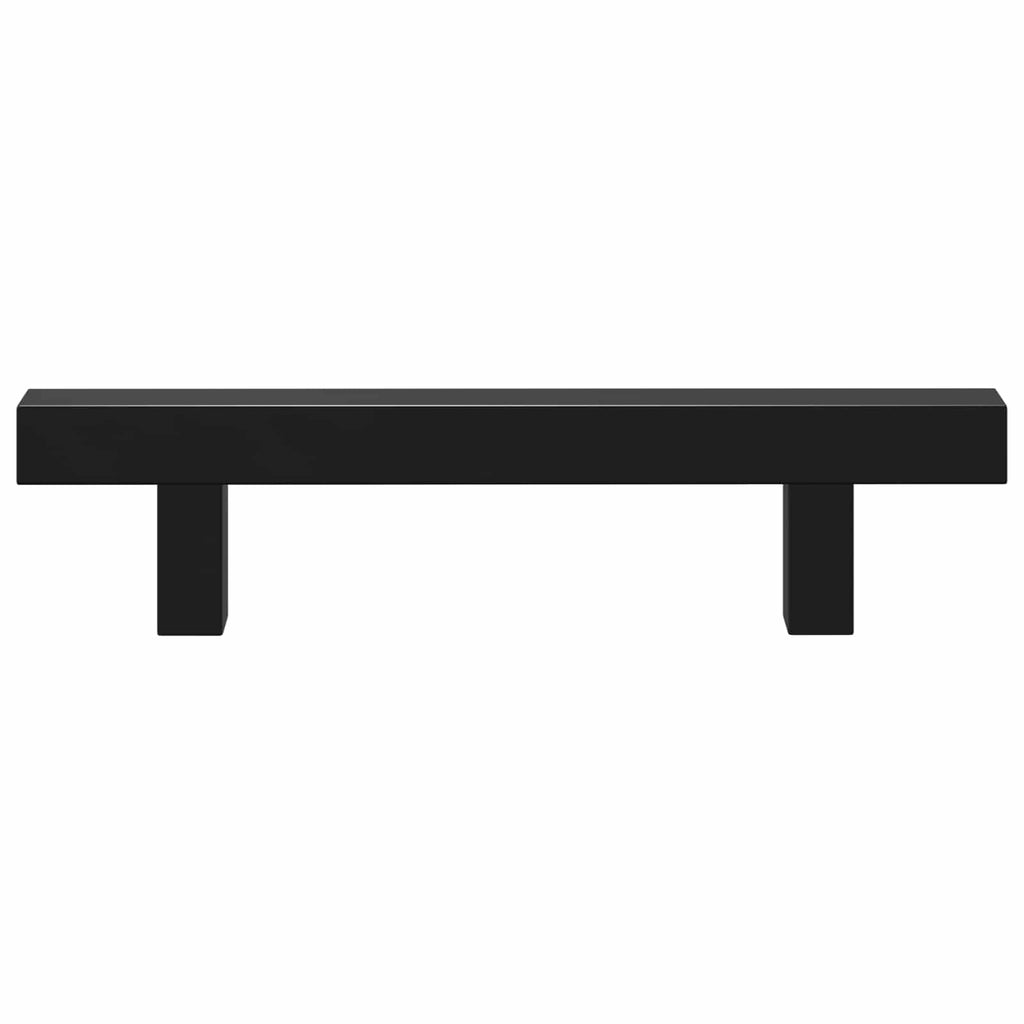 vidaXL Uchwyt do szafki 2 pcs Czarny 150 x 12,3 x 35,2 mm