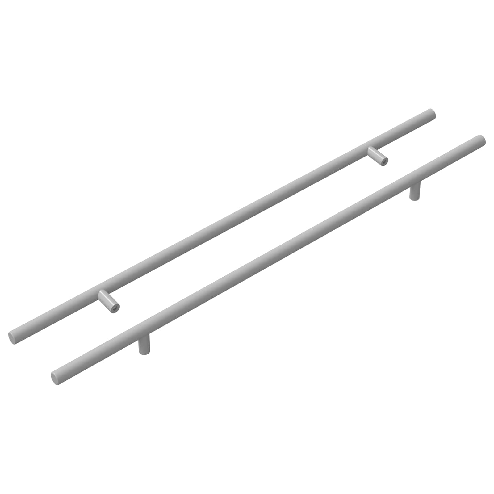 vidaXL Uchwyt 2 pcs Srebrny 500 mm Stal