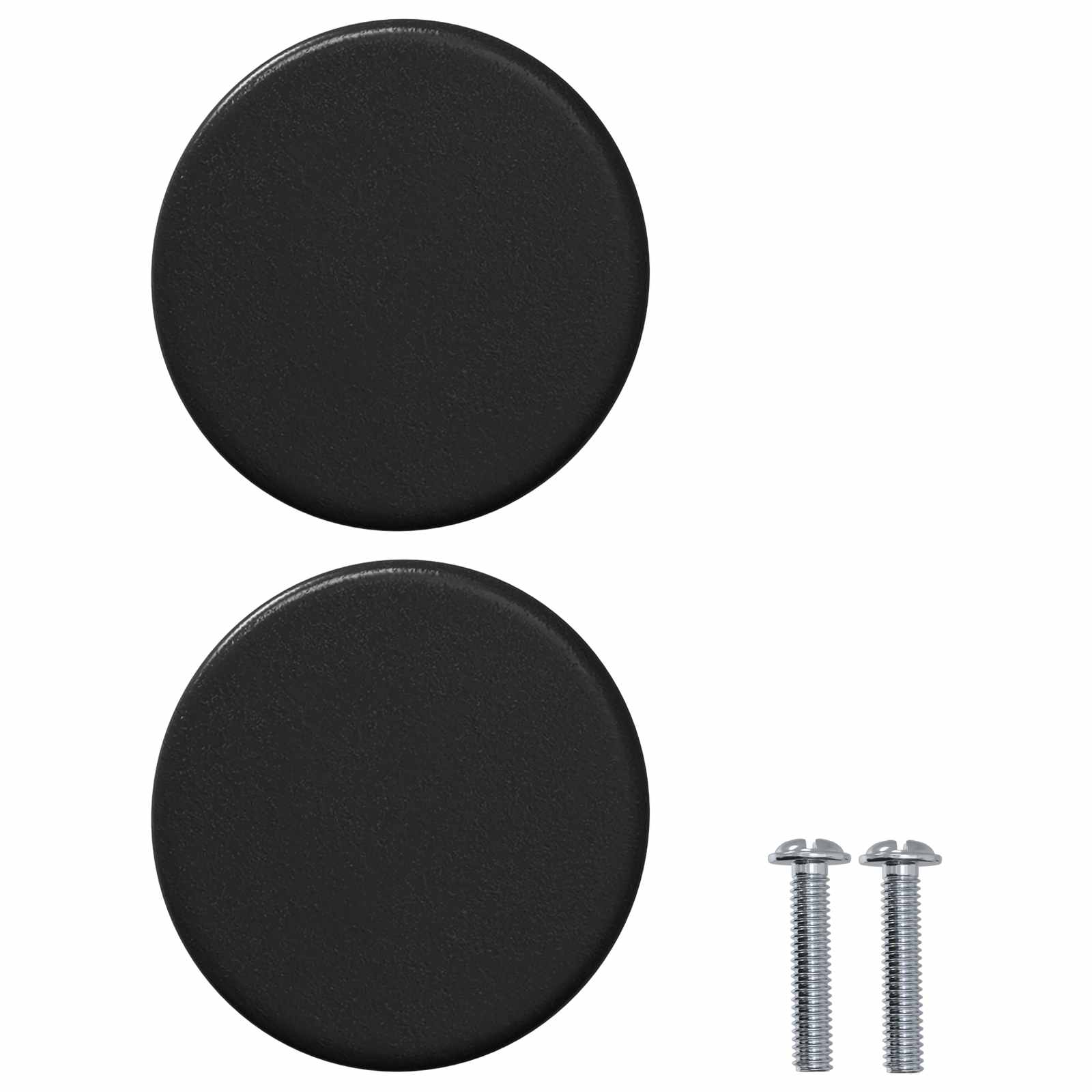 vidaXL Gałka meblowa 12 pcs Czarny 18 x 23 mm Żelazo