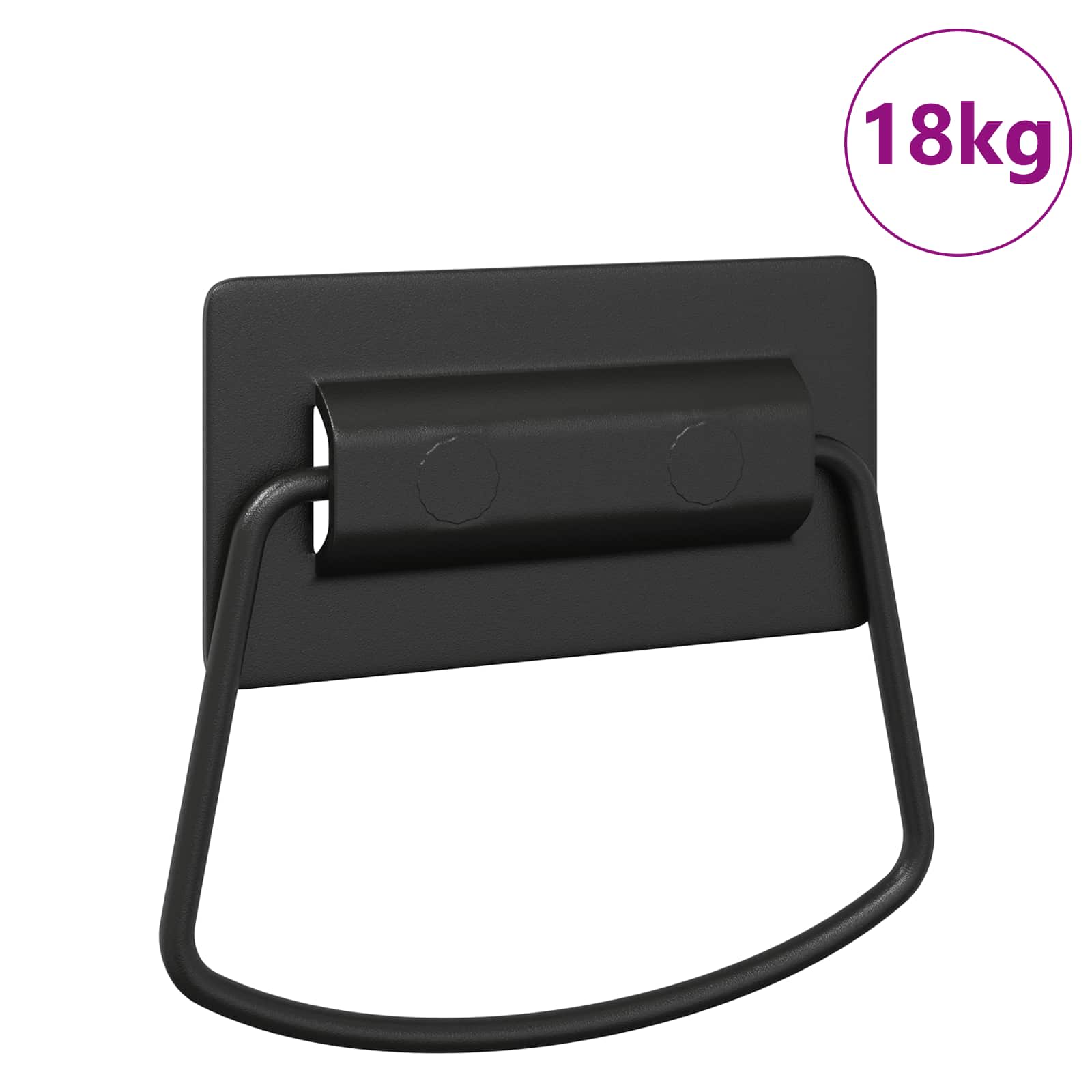 vidaXL Uchwyty do szafek Czarny 85 x 45 mm Metal