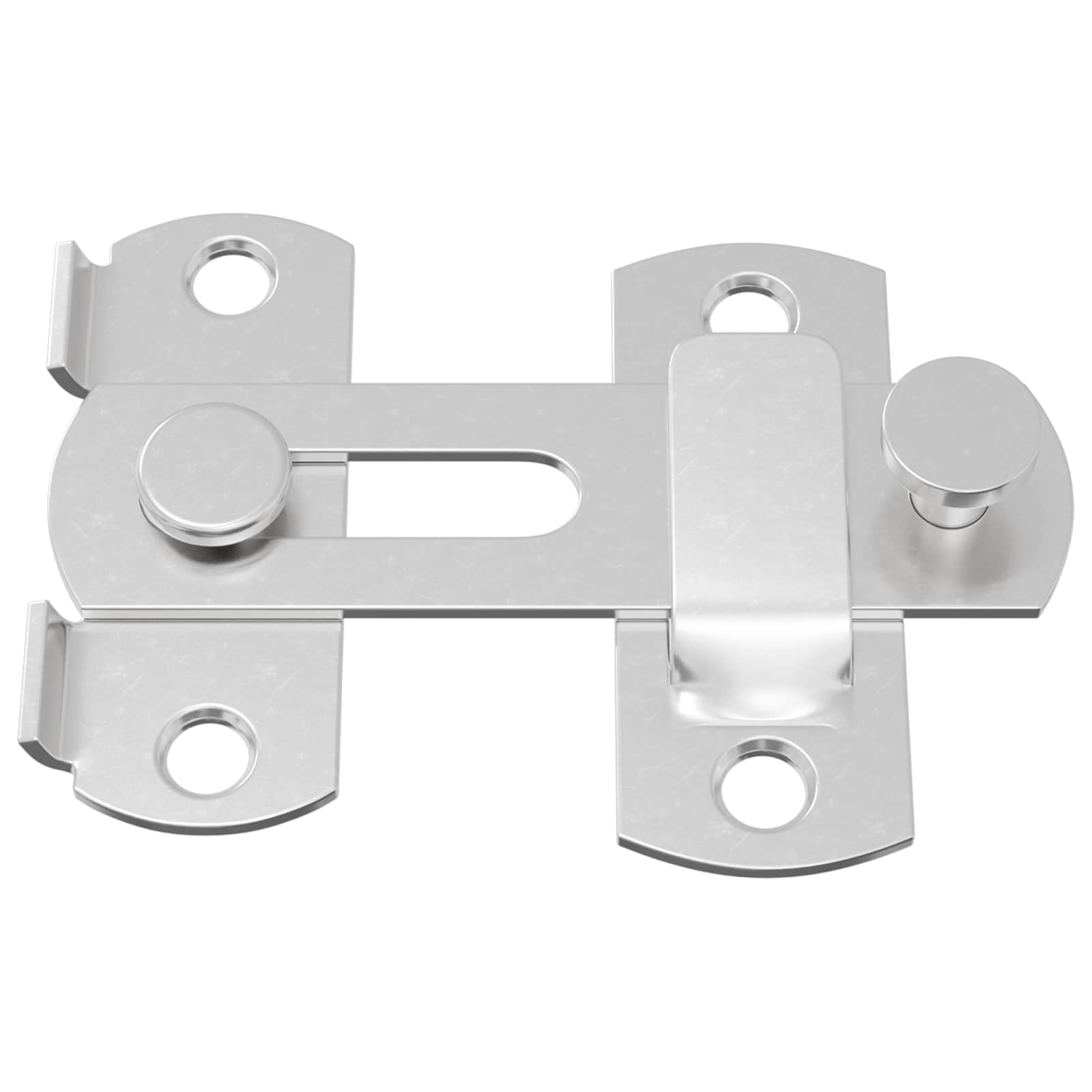 vidaXL Zamek drzwiowy 2 pcs Srebrny 70 x 8 mm Stal