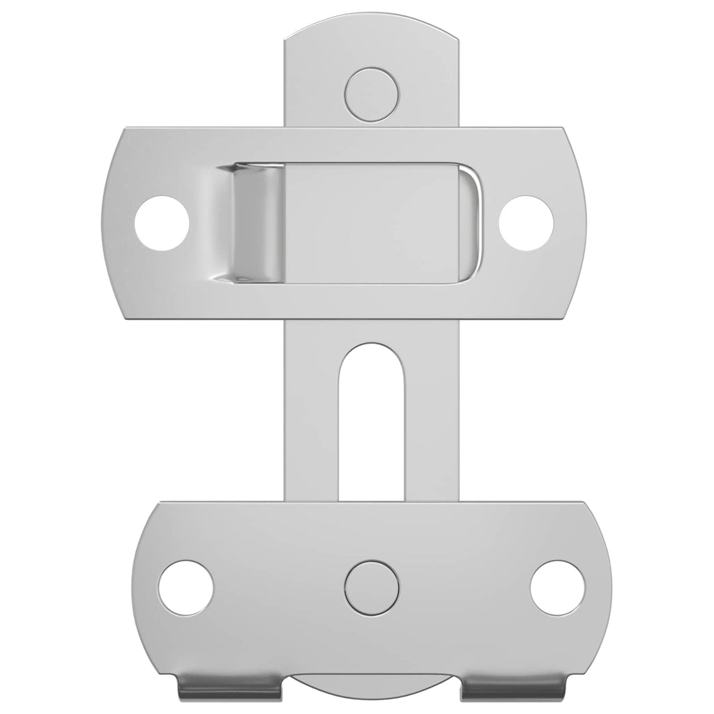 vidaXL Zamek drzwiowy 12 pcs Srebrny 70 x 8 mm Stal